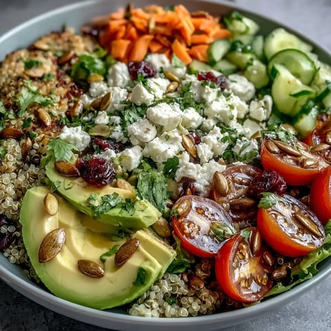 Simple Grain Bowl with colorful roasted vegetables, protein-rich chickpeas, and creamy avocado slices in a nourishing bowl.