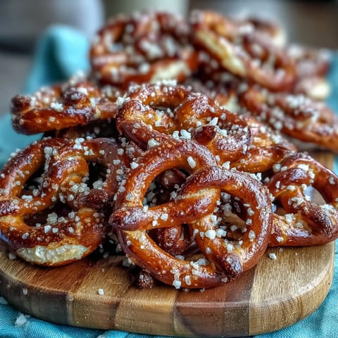Game Day Baseball Snack Board with Pretzels and Dips: a colorful spread of soft pretzel bites, crunchy rods, and mini twists alongside creamy beer cheese and honey mustard dips.  