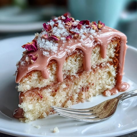 Decadent Bridal Shower Rosé Velvet Cake, soft pink with shimmering gold cascade.