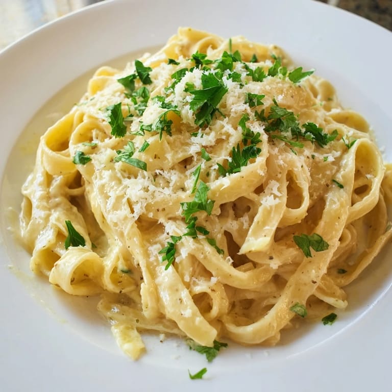 A close-up of al dente pasta tossed in a glossy, vibrant orange sriracha honey garlic butter sauce.  