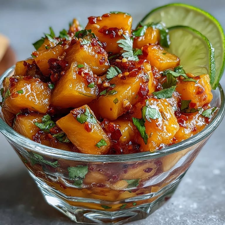 Tropical mango fruit cups drizzled with lime juice and sprinkled with Tajín, offering a sweet and spicy flavor combination.