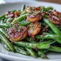 1. Roasted Garlic Green Beans with Lemon Zest, a savory Easter side dish of tender beans caramelized with garlic.  