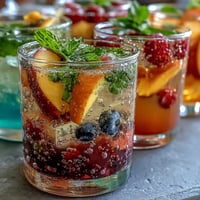 Colorful DIY lemonade bar with classic lemonade and assorted fruit syrups for a refreshing summer party.